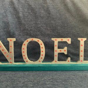 ⭐️ #301- Painted Christmas Noel Tabletop Sign